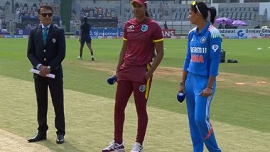 Sports News | West Indies Win Toss; Opt to Bowl First Against India Women in First ODI