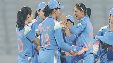 Sports News | 1st ODI: India Women Ride on Mandhana, Renuka's Top Performances to Clinch 211-run Win over Windies