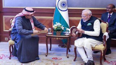 World News | PM Modi Meets President of Kuwait Heritage Society, Praises Works of Preserving India-Kuwaiti Artefacts