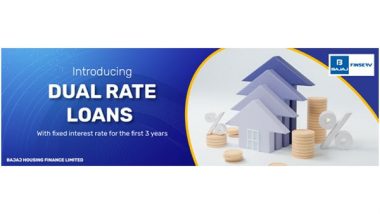 Business News | Bajaj Housing Finance Introduces Dual Rate Loans with a Fixed ROI for the First 3 Years