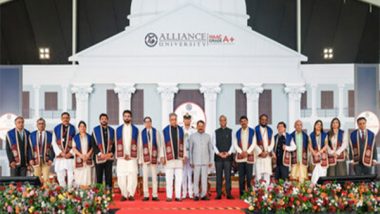 Business News | Alliance University, Bengaluru, Conducts 13th Convocation, 1145 Students Receive Degrees