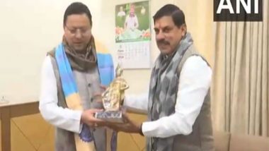 India News | MP: Uttrakhand CM Dhami Meets CM Mohan Yadav in Bhopal