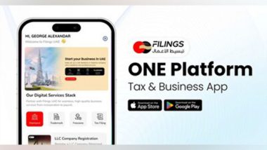 Business News | Filings UAE Mobile App Launched by EQL Financial Technologies