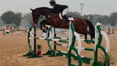 Sports News | Dhoni Shines in Tent Pegging at JNEC 2024; Ali Hatim Lakdawala Wins Young Rider Showjumping Title