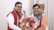 India News | MP CM Mohan Yadav Meets Rajasthan CM Bhajanlal Sharma in Delhi