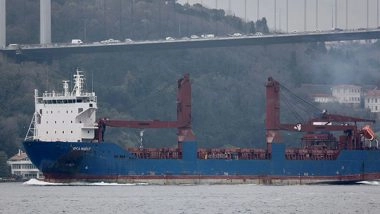 World News | Russian Cargo Ship Sinks in Mediterranean After Explosion in Engine Room