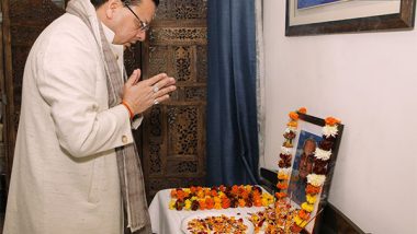 India News | Uttarakhand: CM Dhami Pays Tribute to Atal Bihari Vajpayee's Legacy on His Birth Anniversary