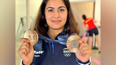 Sports News | Manu Bhaker Completes Redemption Arc at Olympics, Makes History with Two Historic Bronze Medals in Paris