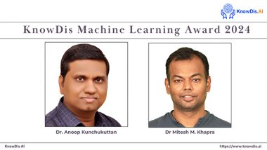 Business News | KnowDis AI Founder Saurabh Singal Announces  Recipients of the KnowDis Machine Learning Awards