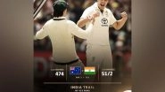 Sports News | BGT 2024-25: Two Early Wickets Put India on Backfoot, Trail by 423 Runs (Day 2, Tea)