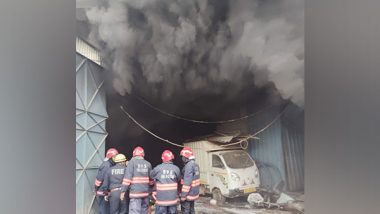 India News | Delhi: Four Injured After Fire Breaks out at Factory in Najafgarh