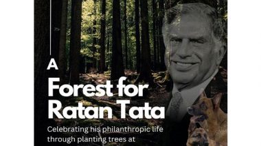 Business News | Citizens Can Write A Tribute To Create A Forest in the Memory of Industrialist Ratan Tata