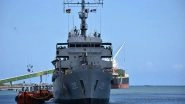 World News | INS Sarvekshak Arrives at Port Louis for Joint Hydrographic Survey with Mauritius