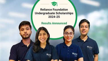 India News | Reliance Foundation Undergraduate Scholarships Results Announced for 2024- 25