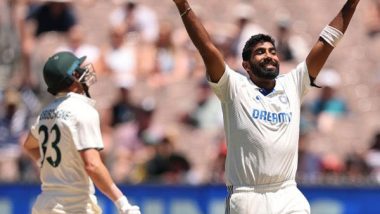 Sports News | Bumrah's Fiery Spell Helps India Gain Momentum over Australia at Melbourne Test (Day 04, Tea)