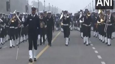 India News | Delhi: Defence Personnel Take Part in Full Dress Rehearsal Ahead of Republic Day 2025