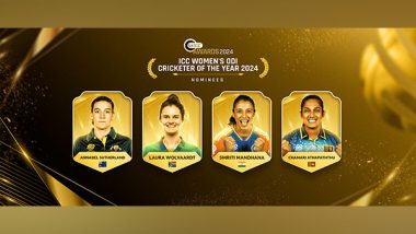 Sports News | Mandhana Among Players Nominated for ICC Women's ODI Cricketer of the Year Award