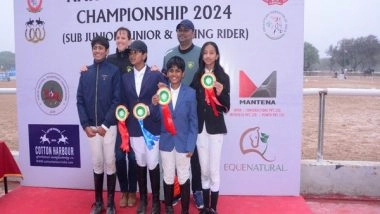 Sports News | JNEC 2024: Eashaan Sundaram, Ahan Jaisinghani Lead Charge with Impressive Dressage Wins