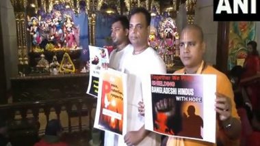 India News | ISKCON Kolkata Holds Prayers for Hindus in Bangladesh, Hopes for Peace and Justice