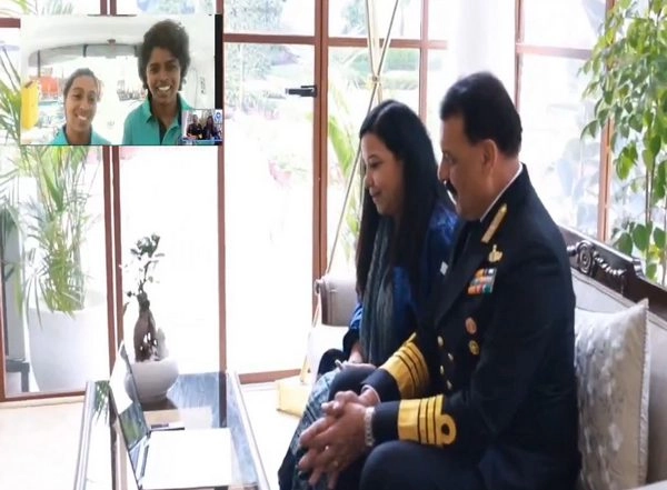 India News | Navy Chief Interacts with Navika Sagar Parikrama Crew on New Year's Eve