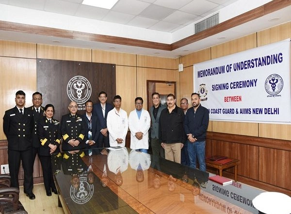 India News | Indian Coast Guard, AIIMS Delhi Sign MoU to Enhance Medical Training for Officers