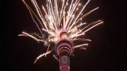 World News | New Zealand Welcomes New Year with Fireworks in Auckland Sky Tower