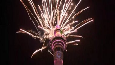 World News | New Zealand Welcomes New Year with Fireworks in Auckland Sky Tower