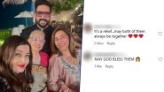 ‘May God Bless Them’, ‘It’s a Relief’: Aishwarya Rai Bachchan’s New Pic With Abhishek Bachchan Amid Separation Rumours Delights Netizens