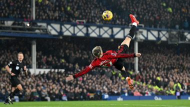 Alejandro Garnacho Wins FIFA Puskas Award 2024, Manchester United Star Bags Trophy For Wonder Goal Against Everton (Watch Goal Video Highlights)