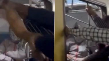 Uttar Pradesh: Passengers Break Glass, Dismantle Iron Rods of Antyodaya Express Windows at Basti Railway Station Over Locked Doors; Video Goes Viral