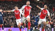 Arsenal 2–0 Manchester United, Premier League 2024–25: Jurrien Rimber, William Saliba Score As the Gunners Beat Red Devils To Secure Three Points