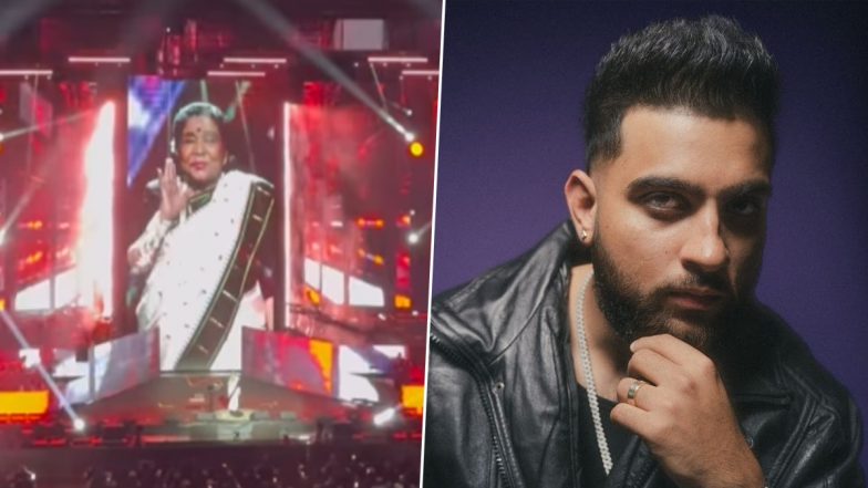 Asha Bhosle Wows Fans With ‘Tauba Tauba’ Performance at Dubai Show; Karan Aujla Calls Her ‘Living Goddess of Music’ (Watch Video)