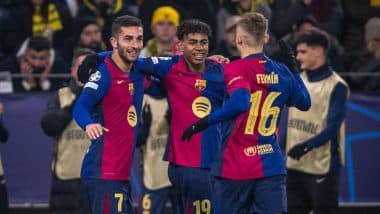 UEFA Champions League 2024–25: Barcelona Beat Borussia Dortmund To Go Second, Arsenal Jumps to Third