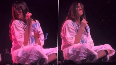 Fan Throws Object at Billie Eilish, Hitting Her Face During Arizona Performance (Watch Viral Video)