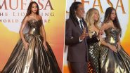 Blue Ivy Carter, Beyonce and Jay-Z’s Daughter Stuns in Voluminous Golden Gown As the Trio Pose for Rare Red Carpet Moment (See Pictures and Videos)