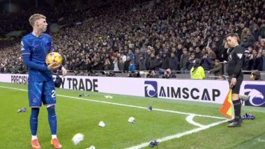 Fans Throw Objects at Cole Palmer As He Attempts To Take a Corner During Tottenham Hotspur vs Chelsea Premier League 2024–25 Match, Video Goes Viral