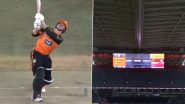 Cooper Connolly's Skyscraping Strike to Kane Richardson Hits Docklands Stadium Roof During Melbourne Renegades vs Perth Scorchers BBL 2024-25 Match, Declared Dead Ball According to Revised Rules (Watch Video)