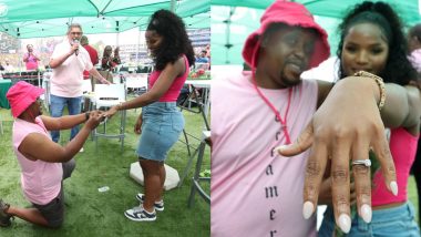 Couple Gets Engaged on Sidelines of SA vs PAK 'Pink' ODI at Johannesburg's The Wanderers Stadium (See Pics)