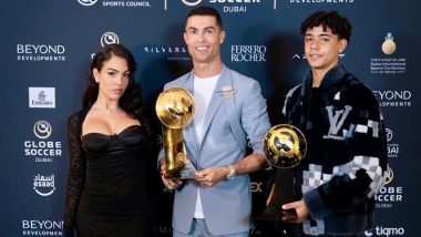 Cristiano Ronaldo Shares Frame With Partner Georgina Rodriguez, Son Cristiano Jr Following 'Special Night' As He Wins Best Middle East Player Award at the Globe Soccer Awards 2024 (See Post)