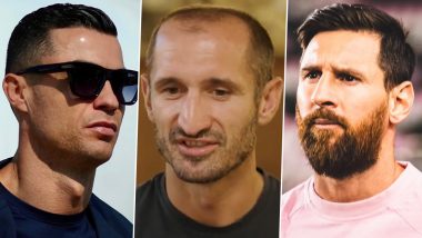 'I'd Pick Cristiano Ronaldo Over Lionel Messi for a Final', Juventus Legend Giorgio Chiellini Weighs In on His Preference (Watch Video)