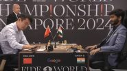 D Gukesh Winning Moment: Watch Indian Grandmaster Script History As He Beats Ding Liren to Win the FIDE World Chess Championship 2024