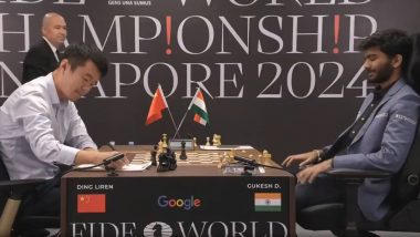 D Gukesh Winning Moment: Watch Indian Grandmaster Script History As He Beats Ding Liren to Win the FIDE World Chess Championship 2024