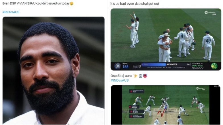 DSP Siraj Memes Go Viral After Mohammed Siraj Fails to Survive and Gets Out on Duck As Australia Beat India in 4th Test 2024