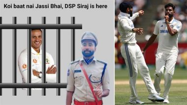 'DSP Siraj Arrested Khawaja' Fans React As Mohammed Siraj Castles Usman Khawaja To Take His First Wicket of IND vs AUS Boxing Day Test 2024