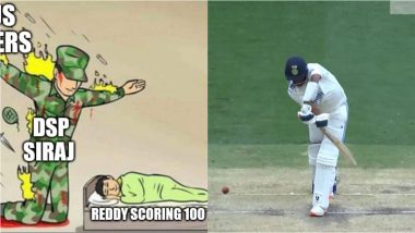 DSP Siraj Memes Go Viral After Mohammed Siraj Survives Three Deliveries With Nitish Kumar Reddy on 99 at Non-Striker's End During IND vs AUS Boxing Day Test 2024