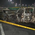 Delhi Car Fire: 1 Dead, Several Injured As 2 Vehicles Catch Blaze After Collision on Dwarka Expressway (Watch Video)