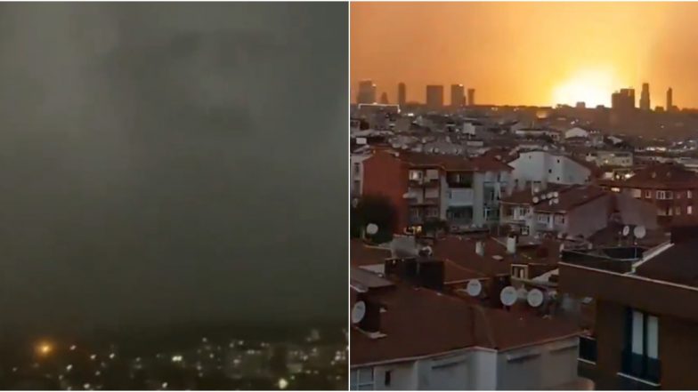 ‘Demon Face’ Seen in Turkey Sky Sparks UFO Rumours! Old Video of Cloudy Sky Looking Like Mysterious Apparition in Istanbul’s Maslak City Goes Viral Again