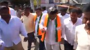 Egg Attack on N Munirathna Naidu: Karnataka Police Registers FIR After BJP MLA Attacked With Egg in Bengaluru (Watch Video)