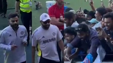 Fans Turn in Big Numbers to Attend India Cricket Team's Training Session Featuring Virat Kohli, Rohit Sharma And Others Ahead of IND vs AUS Pink Ball Test in Adelaide (Watch Video)