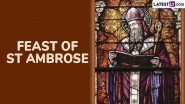 Feast of St Ambrose 2024 Date: Know History and Significance of the Day Celebrated in Milan To Pay Tributes to Saint Ambrose